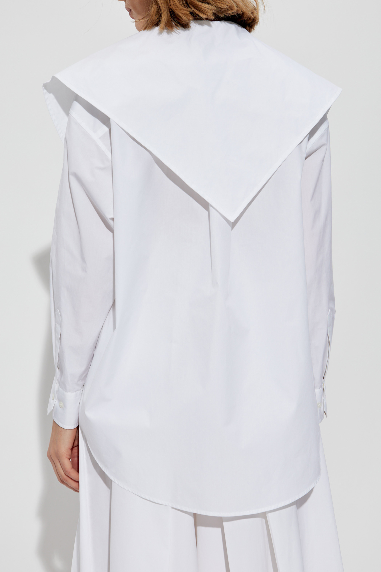 White Shirt with decorative collar Fabiana Filippi - Vitkac AS